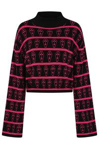 Black/Pink Celda Sweater