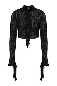 Black Abyssia Top Long Sleeve