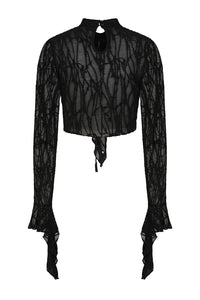 Black Abyssia Top Long Sleeve