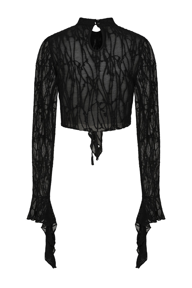 Black Abyssia Top Long Sleeve