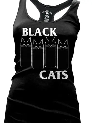 Black Cat Racer Back Tank