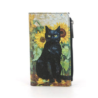 Black Cat Sunflower Wallet