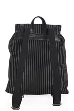 Black Core Pinstripe Backpack