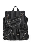 Black Core Pinstripe Backpack