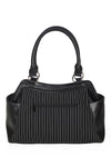 Black Core Pinstripe Tote