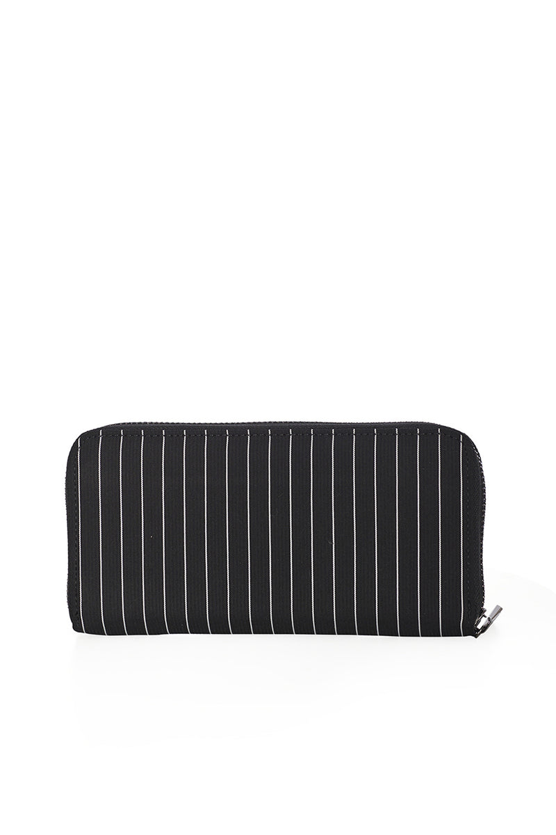 Black Core Pinstripe Wallet