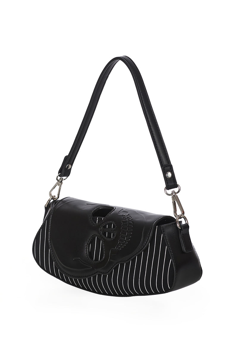 Black Core Shoulder Bag Pinstr