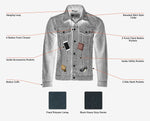 Black Denim Jacket-Men's