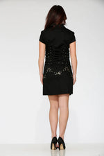 Black Detention Mini Dress
