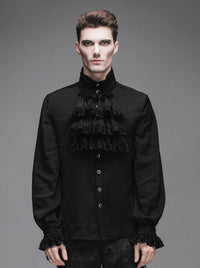 Black Gothic Flounce Shirt