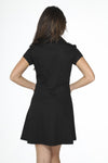 Black Gothic Swing Mini Dress