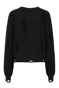 Black Kara Vex Cross Sweater