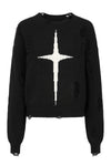 Black Kara Vex Cross Sweater