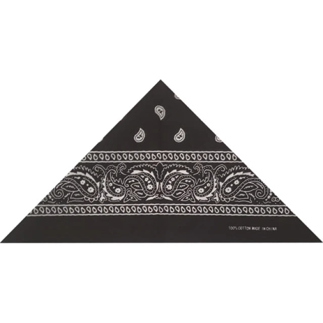 Black Paisley Square 21"