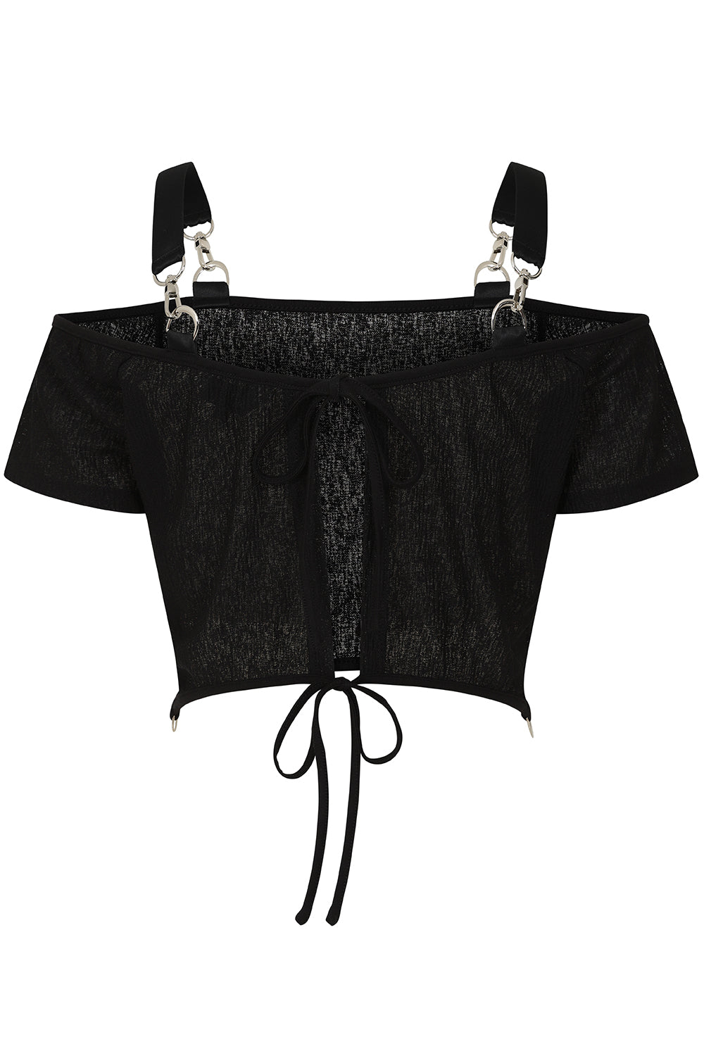 Black Ravenna Off Shoulder Top