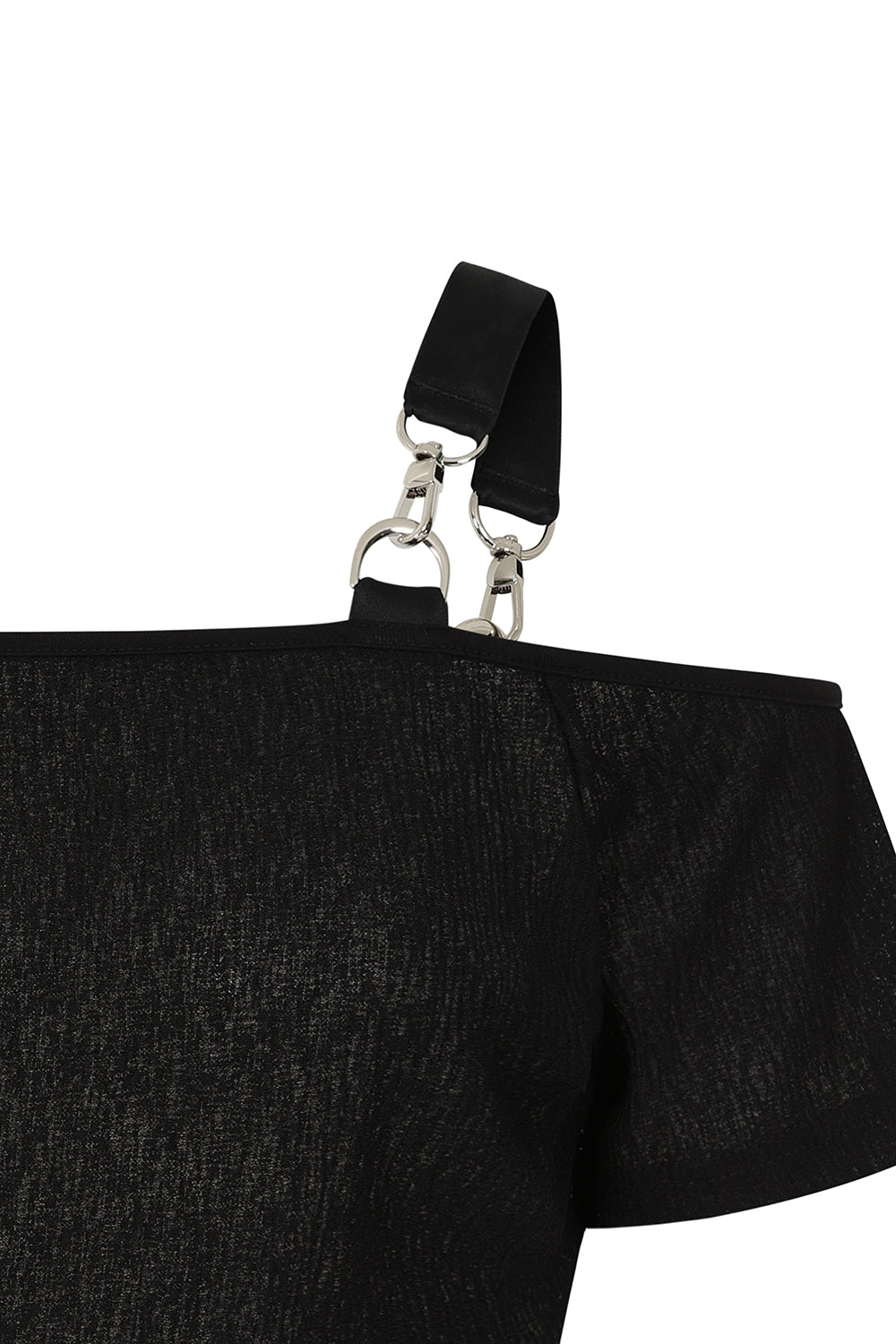 Black Ravenna Off Shoulder Top