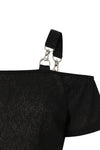 Black Ravenna Off Shoulder Top
