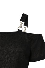 Black Ravenna Off Shoulder Top