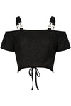 Black Ravenna Off Shoulder Top