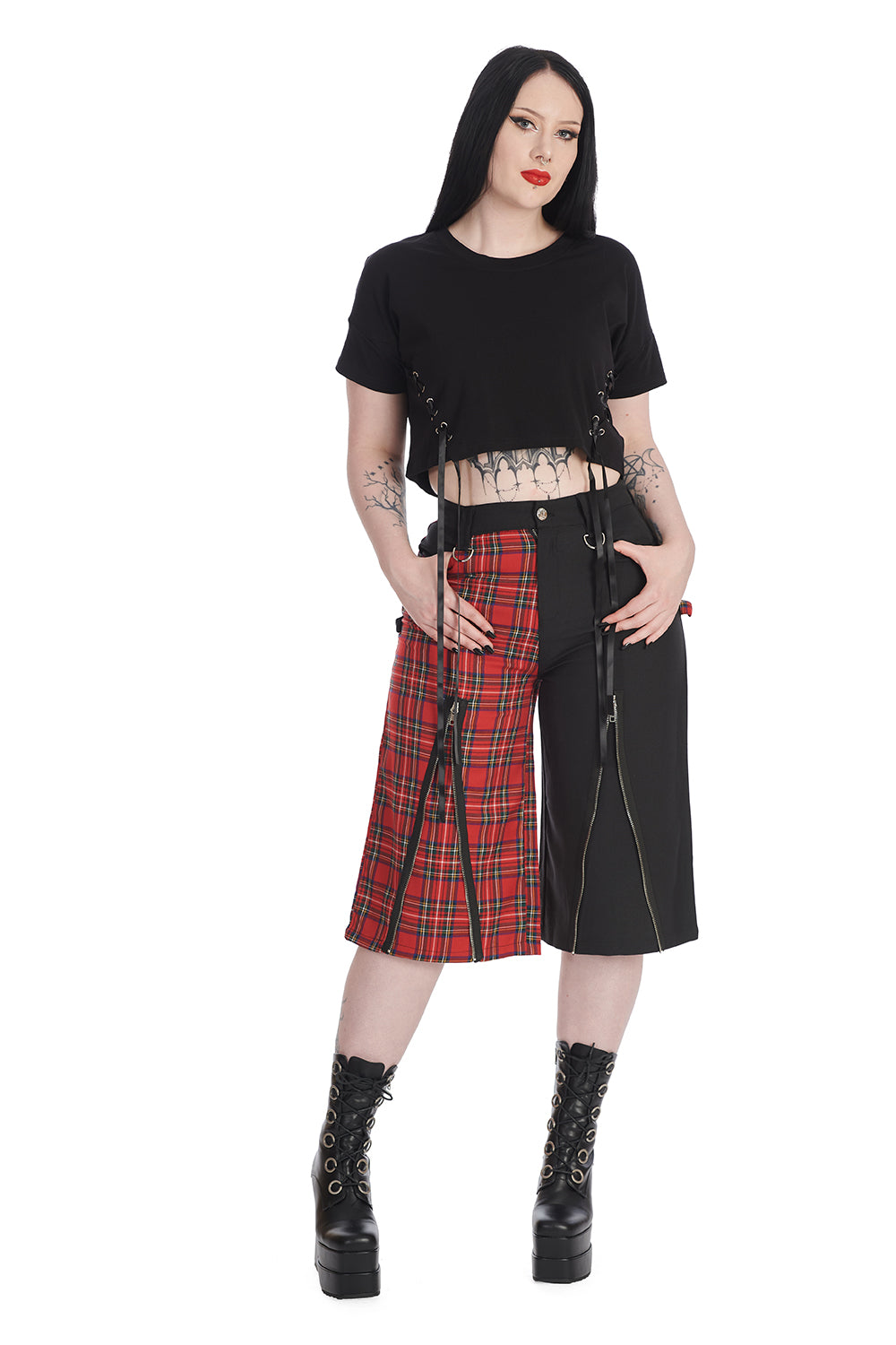 Black/Red Taffy Half & Half Tro