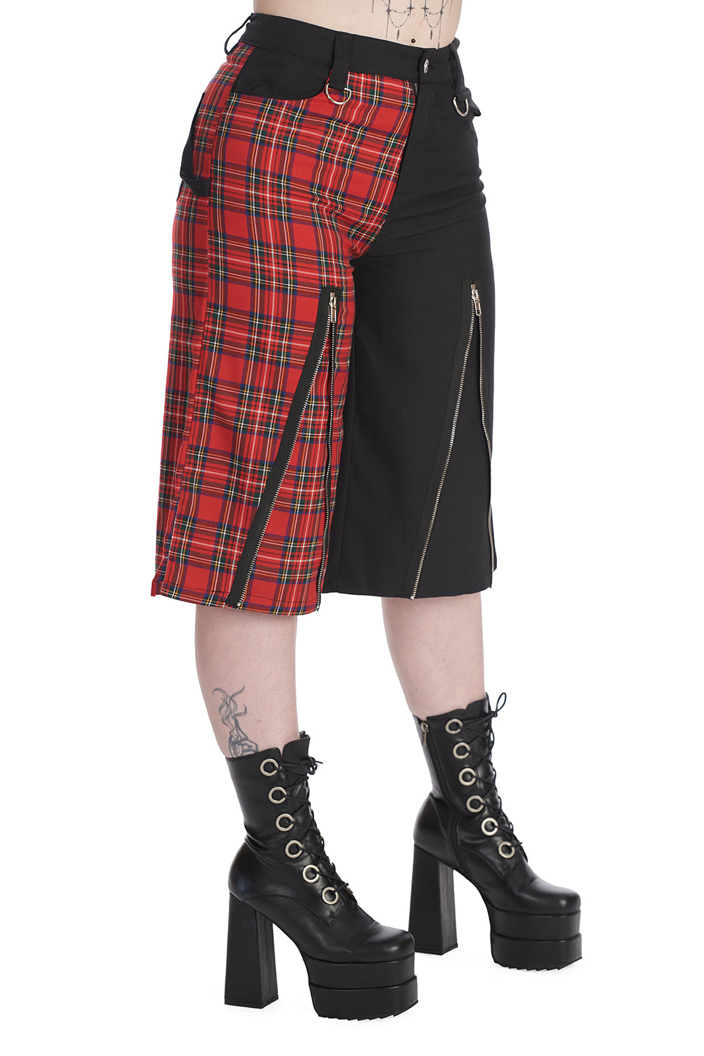 Black/Red Taffy Half & Half Tro