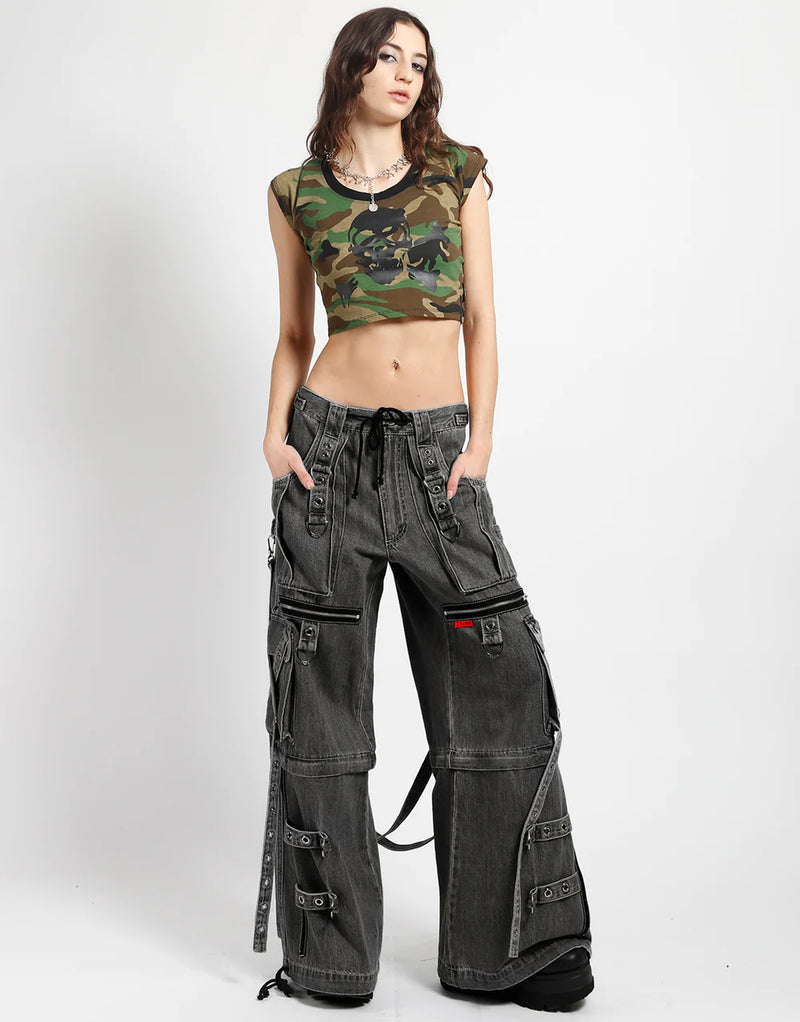 Black Acid Wash Women's Denim Pants – Kerassi