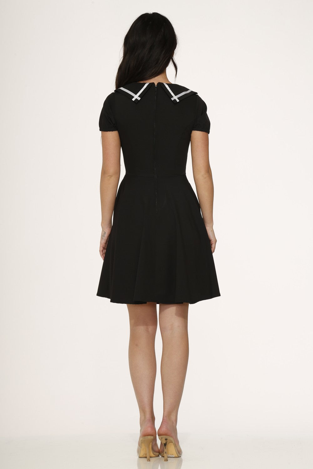Black White Gothic Swing Dress