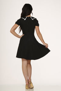 Black White Gothic Swing Dress