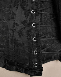 Blk Brocade w/Bow Corset