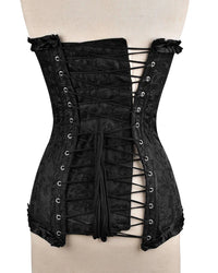 Blk Brocade w/Bow Corset