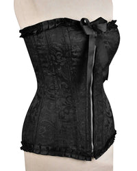 Blk Brocade w/Bow Corset
