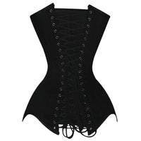 Blk Cotton Corset W/ Hips