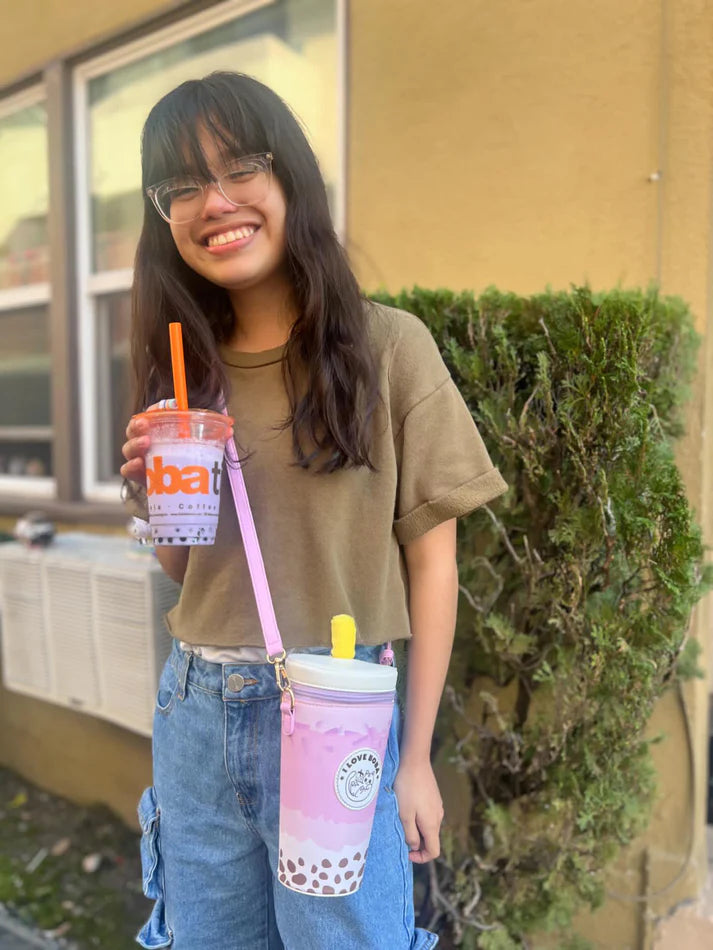 Boba Milk Tea Handbag-Taro