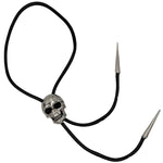 Bolo Tie Skull Chrome