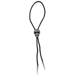 Bolo Tie Skull Chrome