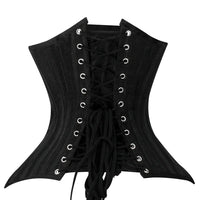 Brocade Lined UnderBust Blk