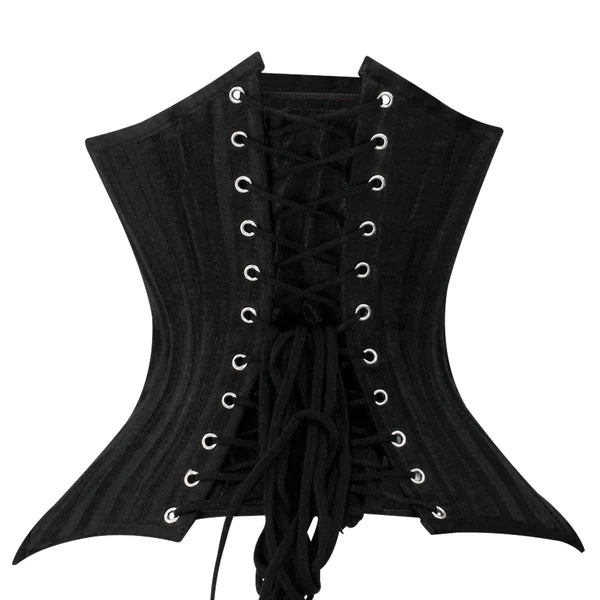 Brocade Lined UnderBust Blk
