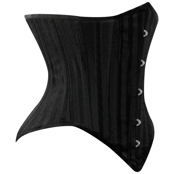 Brocade Lined UnderBust Blk