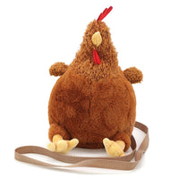Brown Furry Hen Cross Body