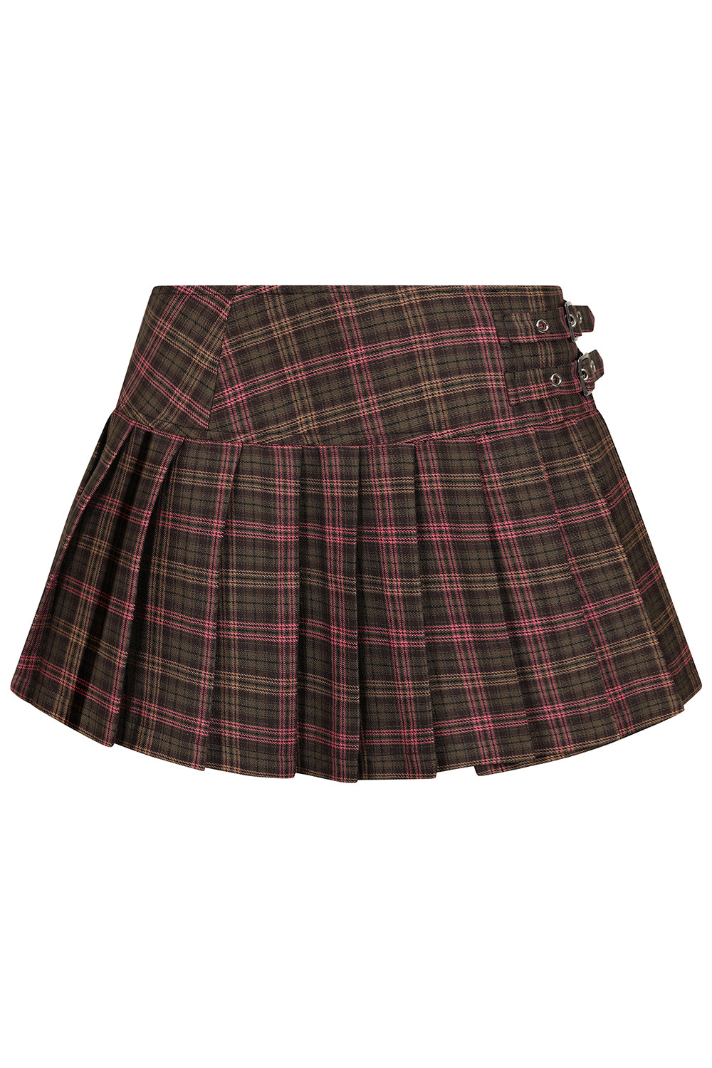 Dark Doll Pink/Brown Mini Skirt