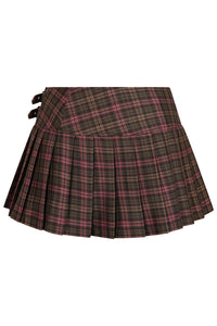 Dark Doll Pink/Brown Mini Skirt