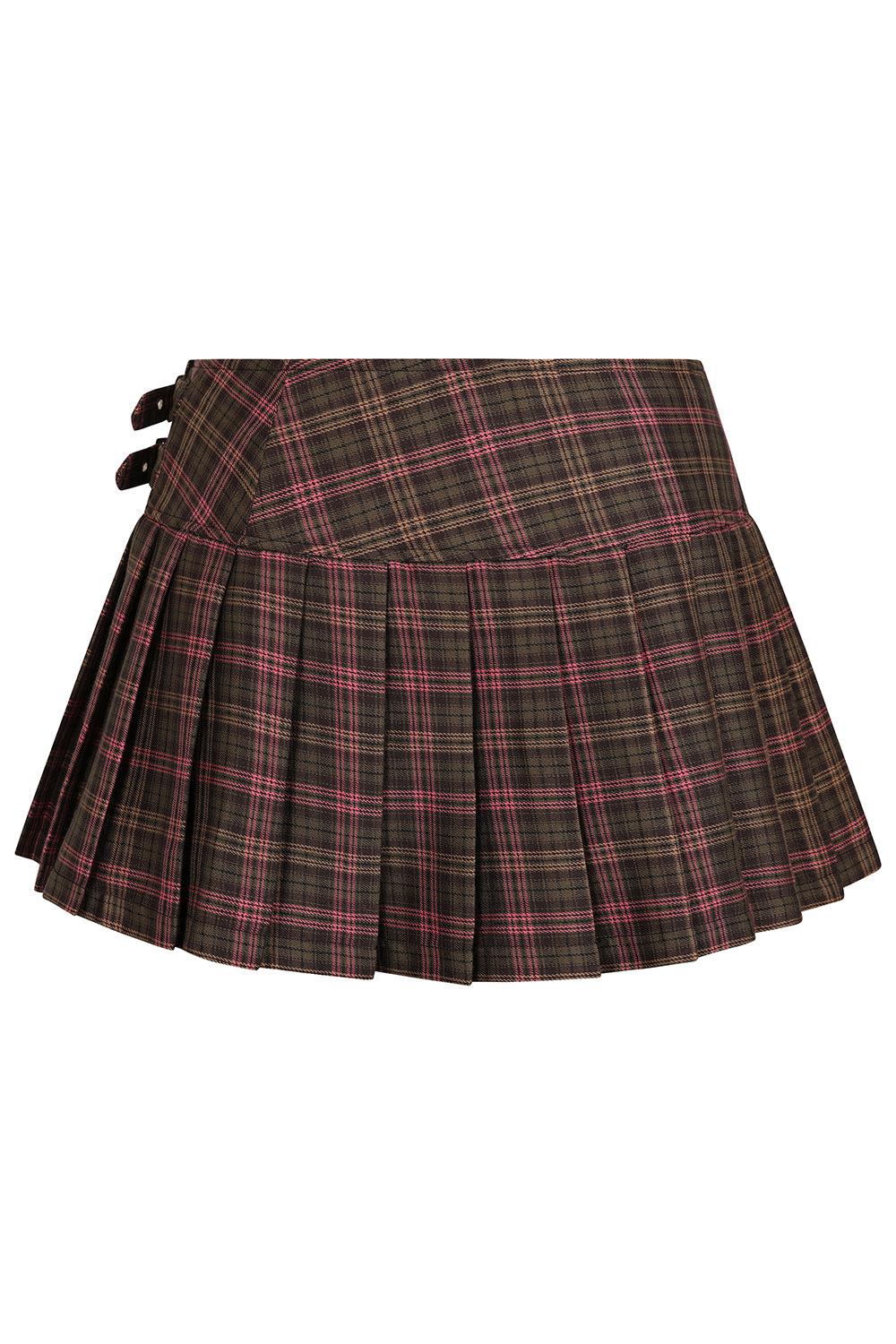 Dark Doll Pink/Brown Mini Skirt
