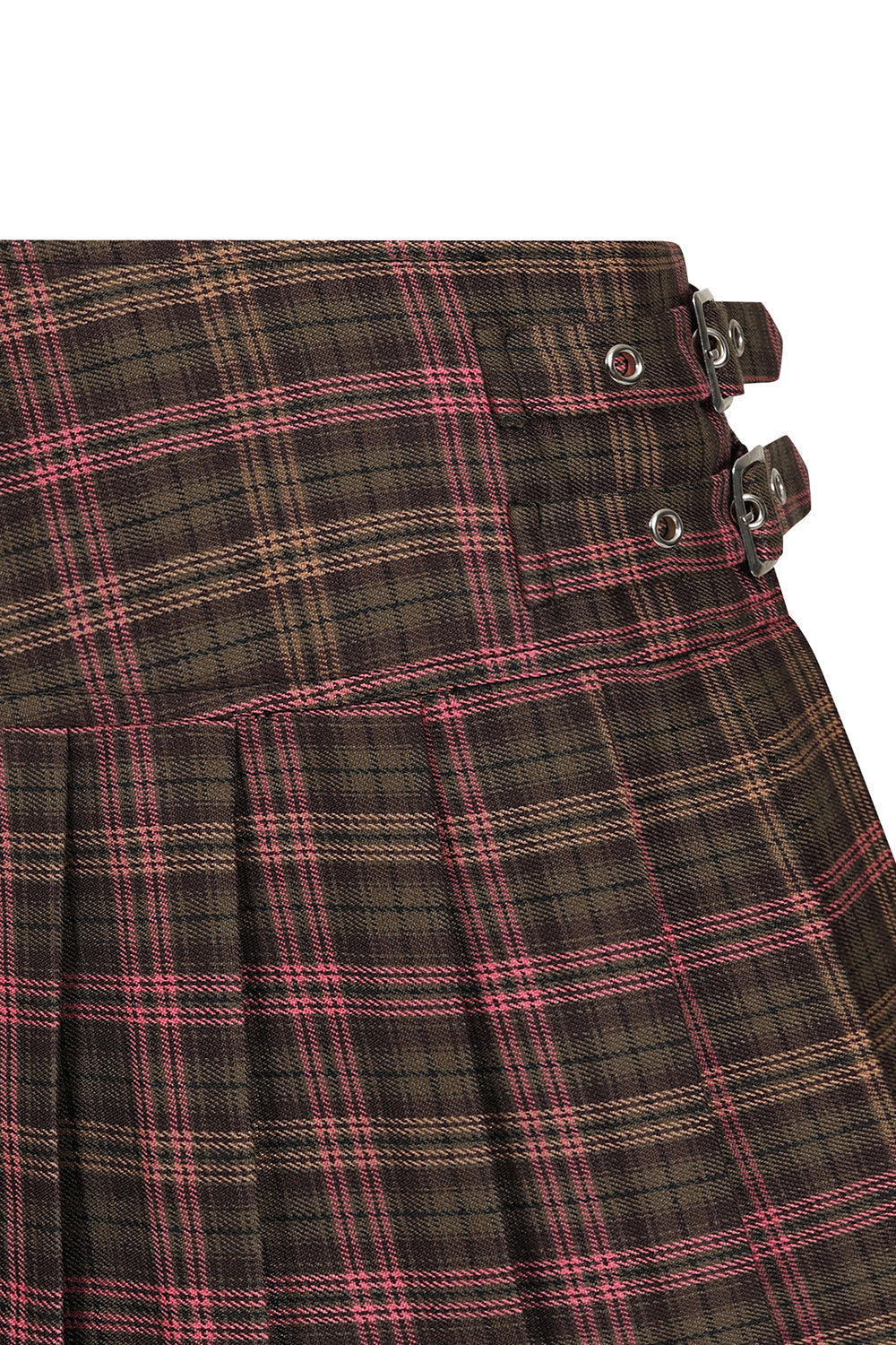 Dark Doll Pink/Brown Mini Skirt
