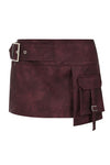 Burgundy Astra Skirt