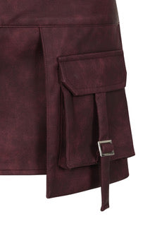 Burgundy Astra Skirt