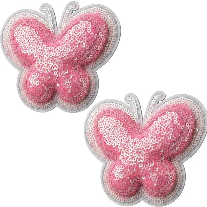 Butterfly Sequin Pasties-Pink