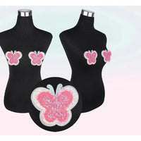 Butterfly Sequin Pasties-Pink