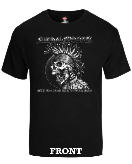 00s SUICIDAL TENDENCIES ROCK Tee L 黒 Suicidal Tendencies Official FlipSkull T-Shirt with Sticker