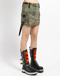 Cargo Pocket Skirt Camo