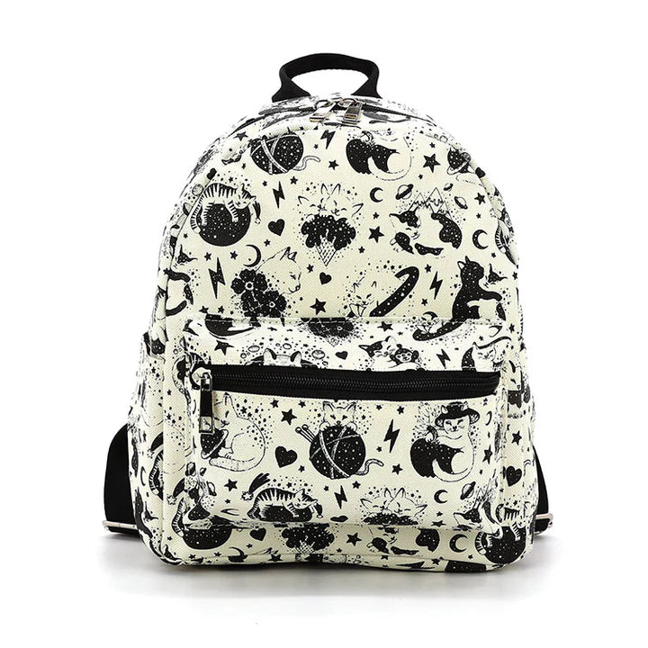 Celestial Cat Beige Mini Back